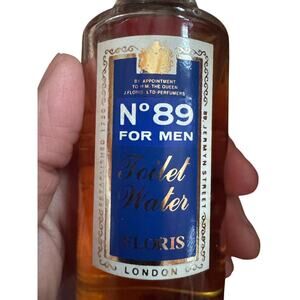 Floris No 89 toilet water for men 3.4 oz ** bottle 3/4 full